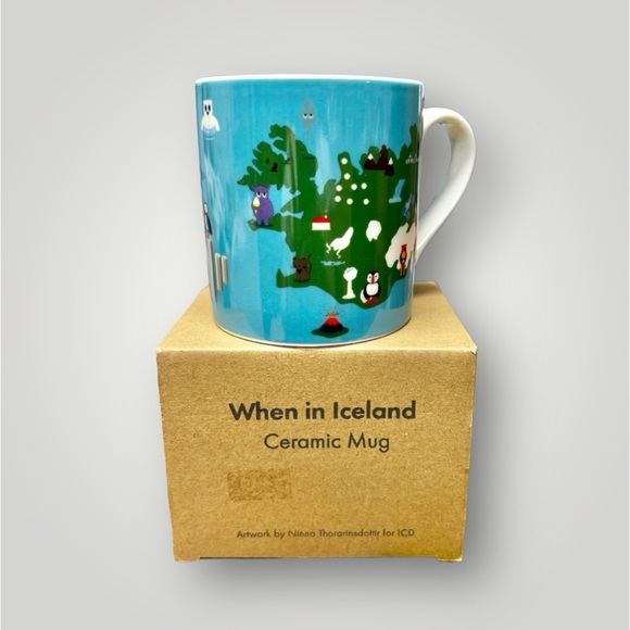 Collectible Beautiful designed coffee mug imported from ICELAND🇮🇸Souvenir New - Picture 2 of 12
